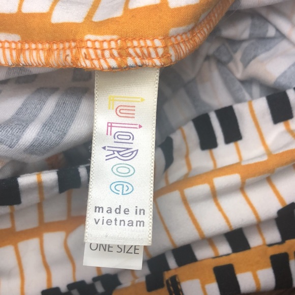 LuLaRoe Piano Keys Leggings Music Teaher - Picture 3 of 3